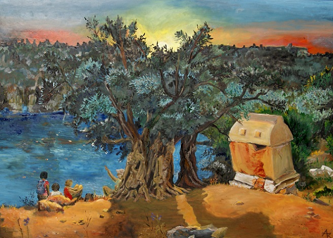Oil Painting Simena Turkey